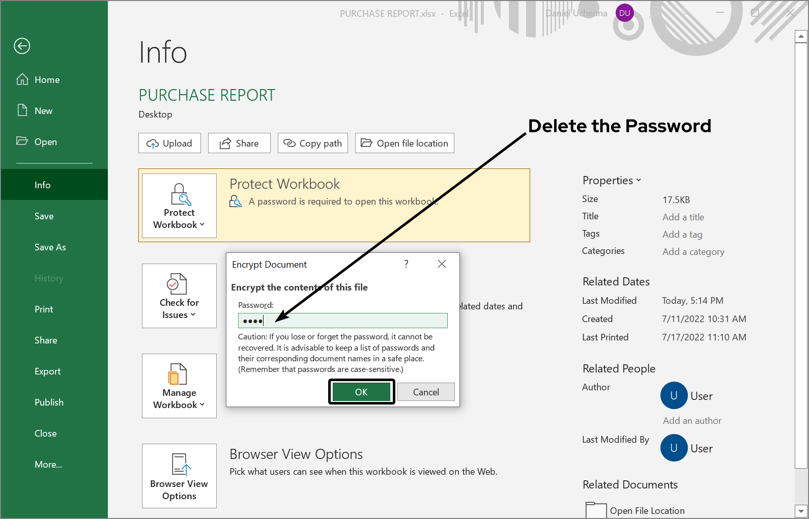 remove-password-from-workbook