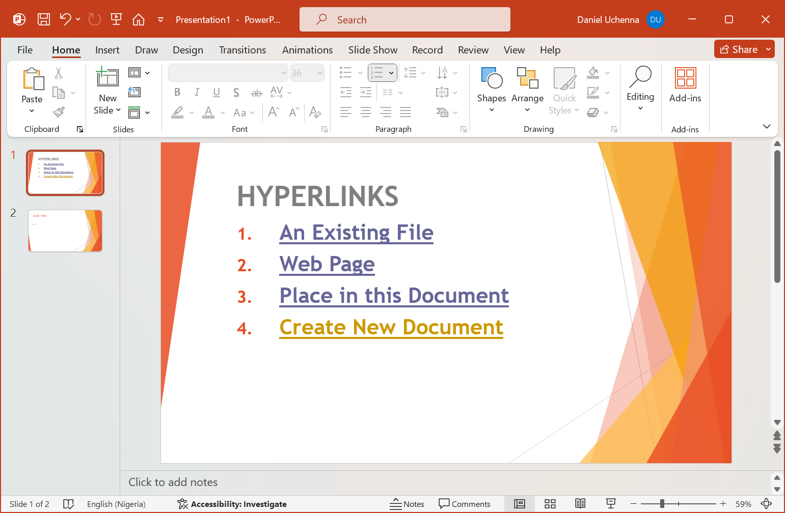 hyperlinks