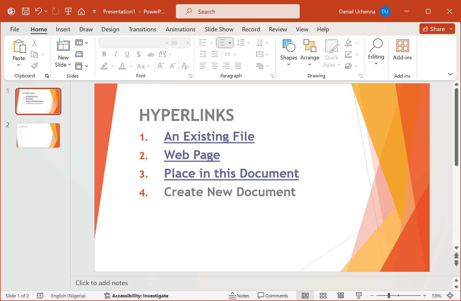 hyperlinks