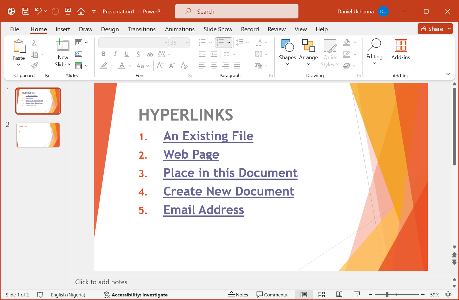 hyperlinks
