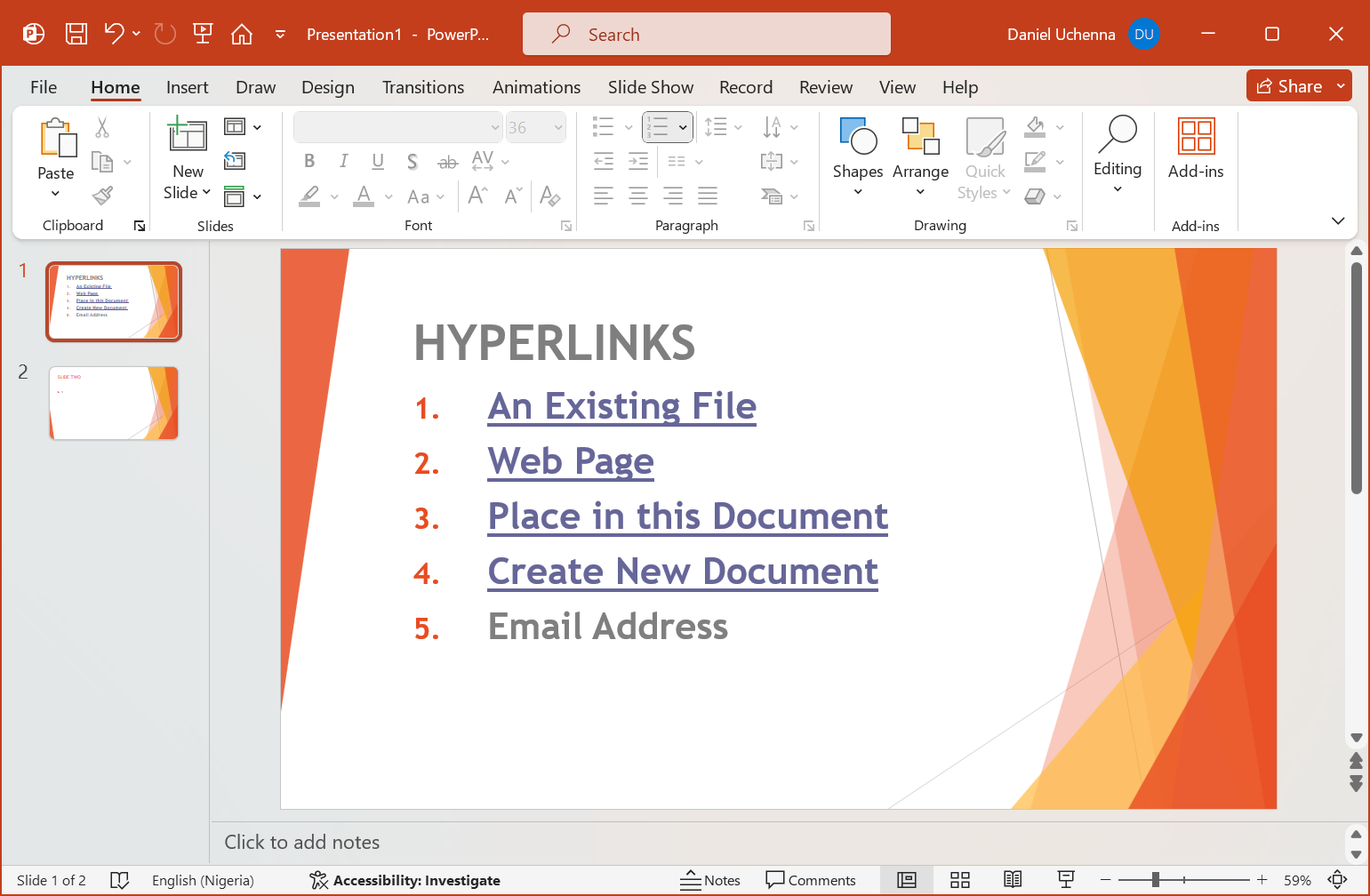 hyperlinks