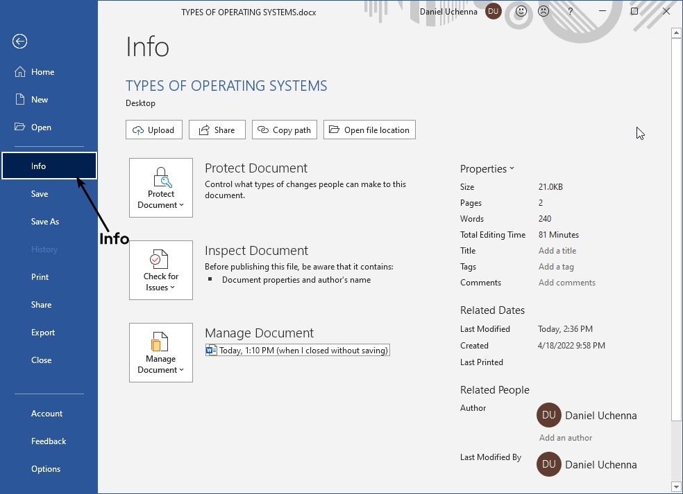 password-in-document