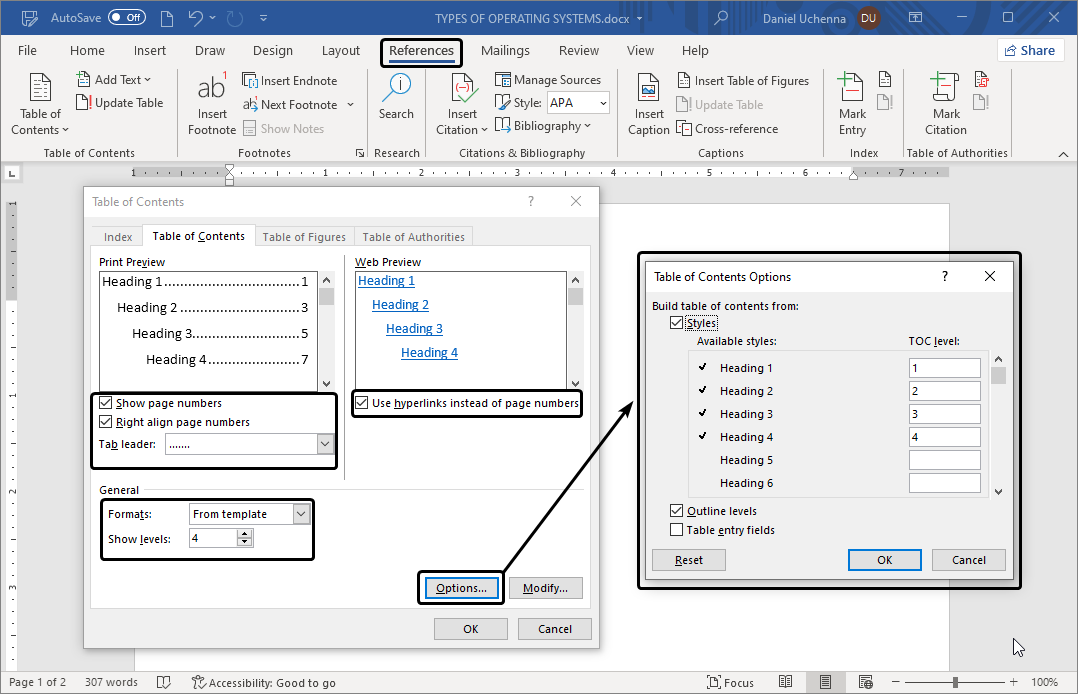 custom-table-of-content